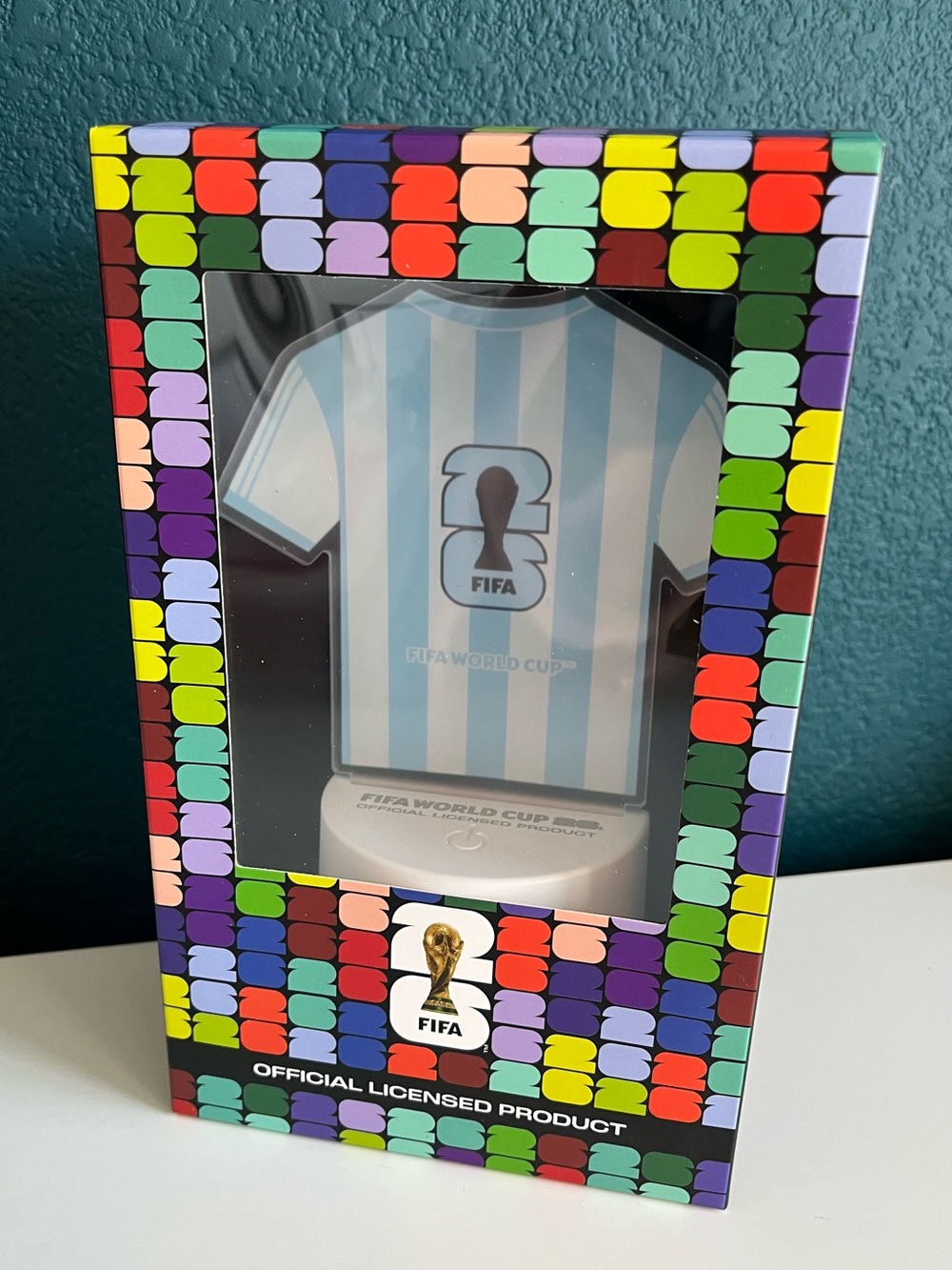 FIFA USA World Cup 2026 Argentina Jersey LED acrylic lamp Soccer Football NWT